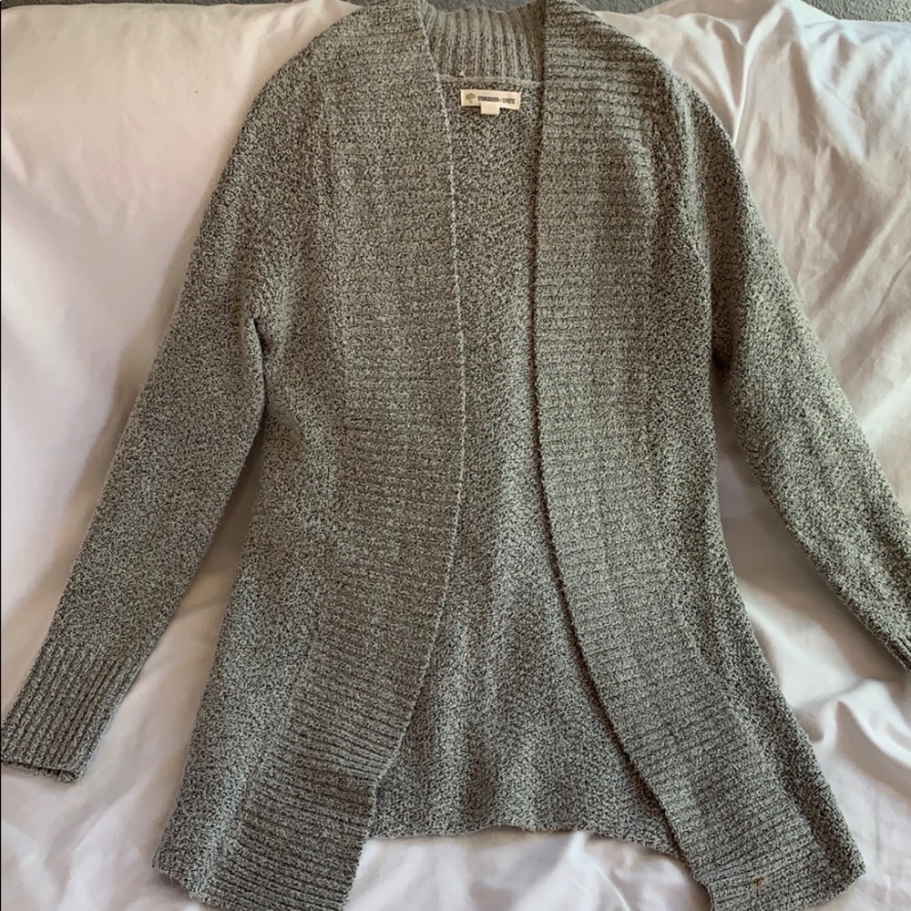 Tucker Tate Girls gray cardigan size 10/12